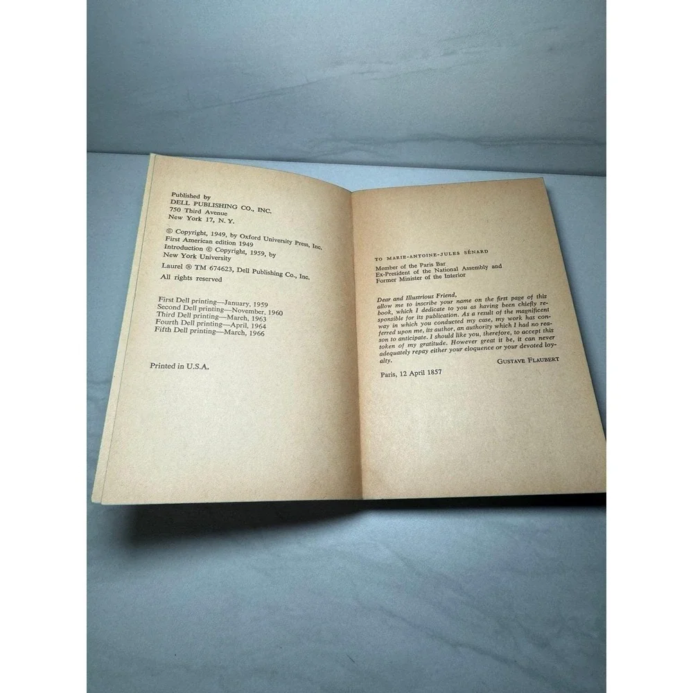 Madame‎ Bovary - Dell Laurel Edition 5th Printing 1966 Great Condition